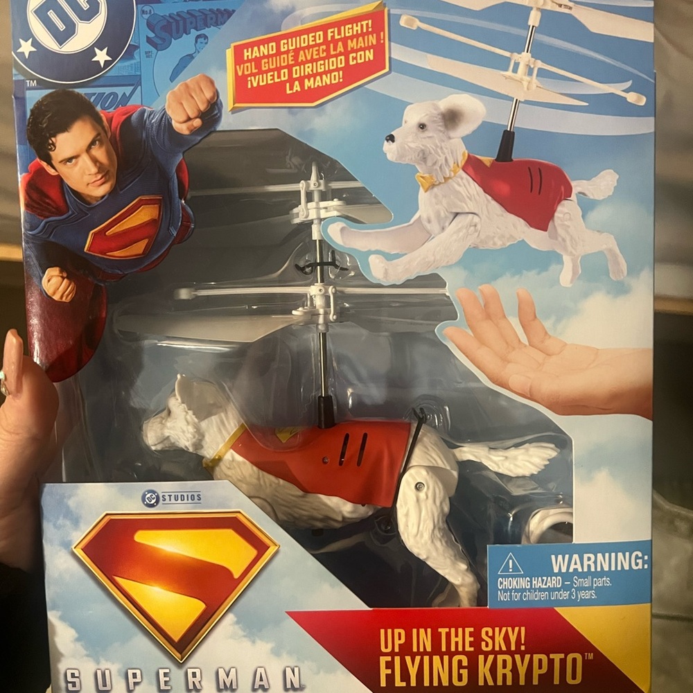 Superman Flying Krypto Toy - Red and White